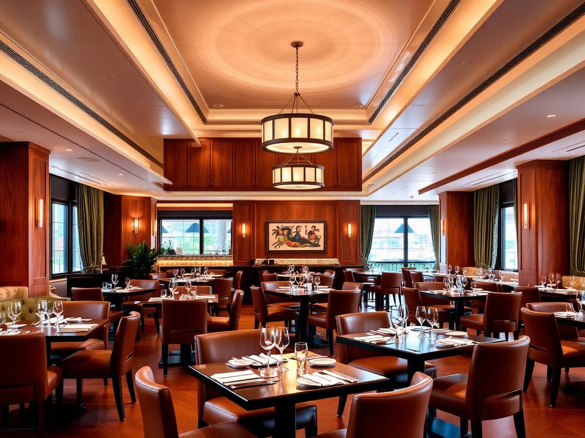 Hotel restaurant dining room